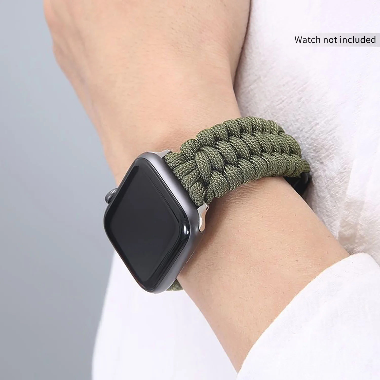 مظلة خارجية حبل الفرقة لساعة أبل 49 مللي متر 46 مللي متر 45 مللي متر 44/42/41/40 مللي متر حزام iWatch Ultra 2/3 SE 11 10 9 8 7 6 5 4 سوار