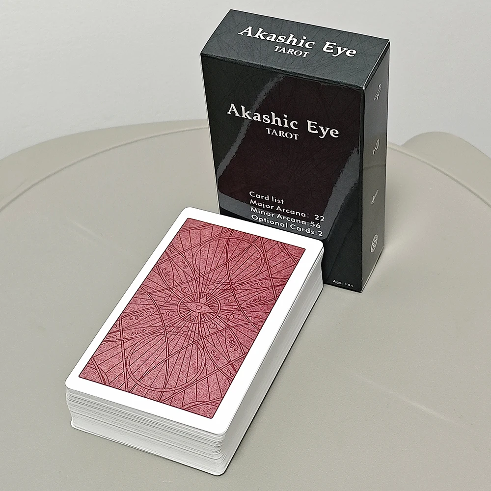 Akashic Eye Tarot 10.3*6cm 78 Pcs Tarot Cards Reverse Pictorial Display on Each Card