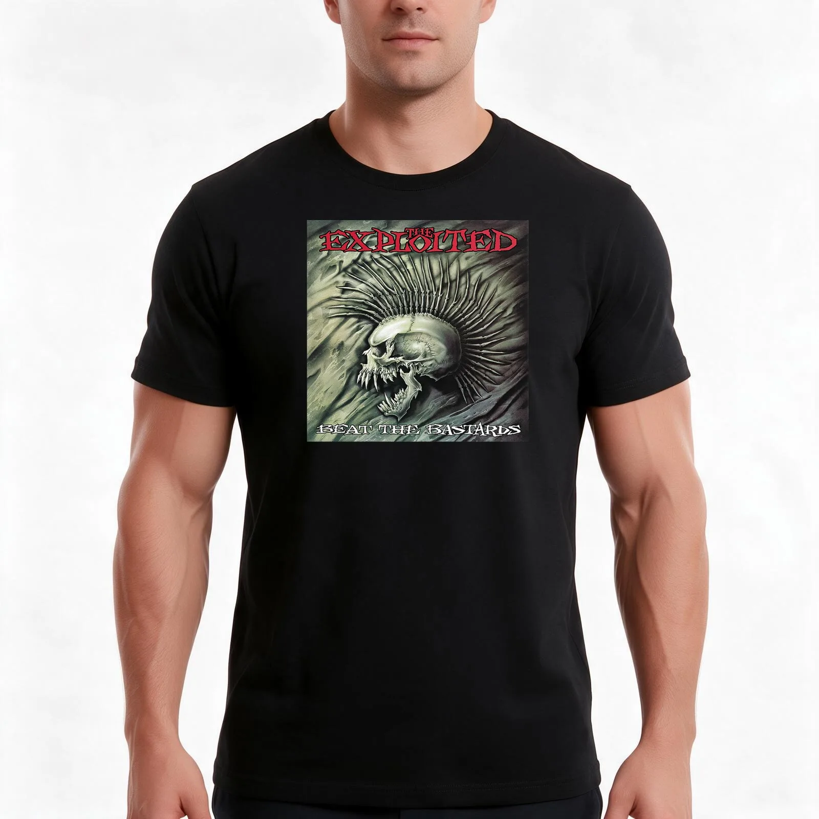 Beat Bastards T-Shirt Summer Casual Cotton Tee Oversized Streetwear Tops Vintage Graphic Print Loose Fit Short Sleeve