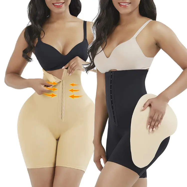 

Women Hip and Butt Enhancer with 2 Removable Hip Pads High-Waist Tummy Control Shapewear