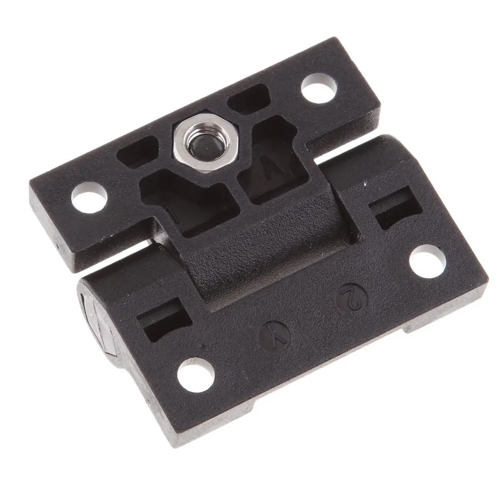 Reemplazo de bisagra de control de posición de plástico Southco E6-10-501-20 Bisagra de torsión ajustable Bla 42x36x5 mm Agujeros avellanados Negro