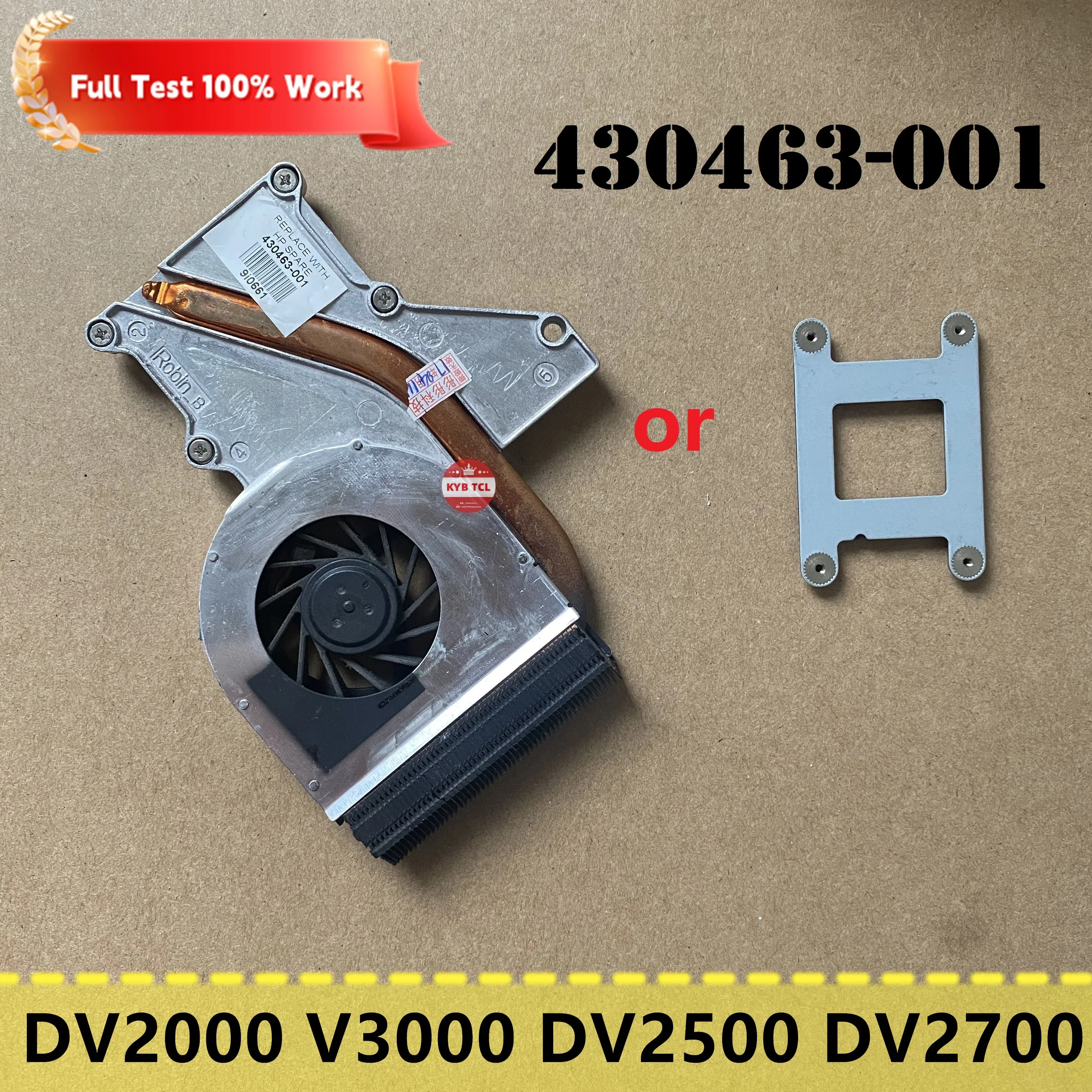 430463-001 ноутбук охлаждающий вентилятор или теплопоглотитель процессора или брекет панели HP павильон DV2000 V3000 DV2500 DV2700 ноутбук