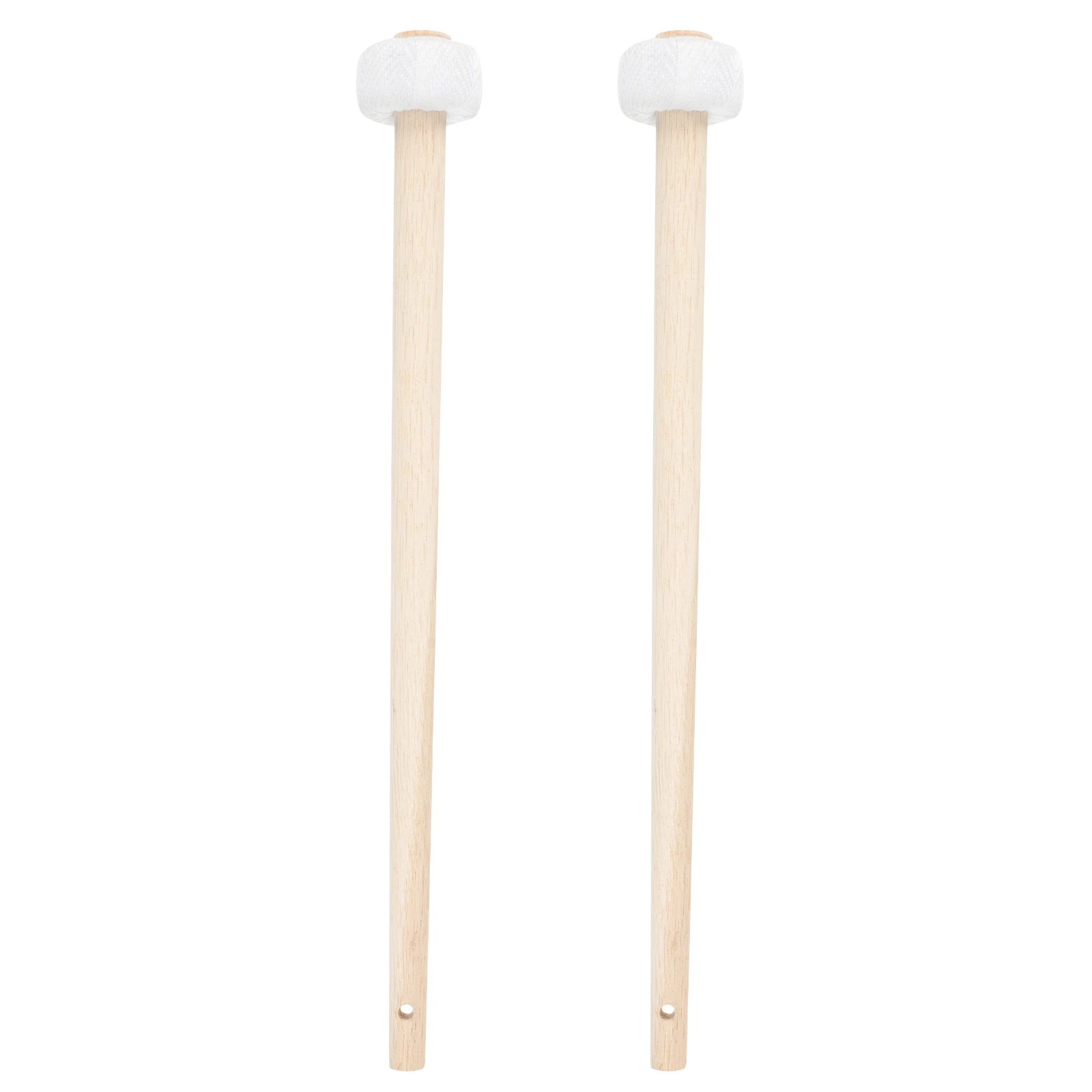

2Pcs Gong Hammer Wooden Mallets for Drumstick Hammers Accessories H Rubber Head Man Percussion Instrument Gifts