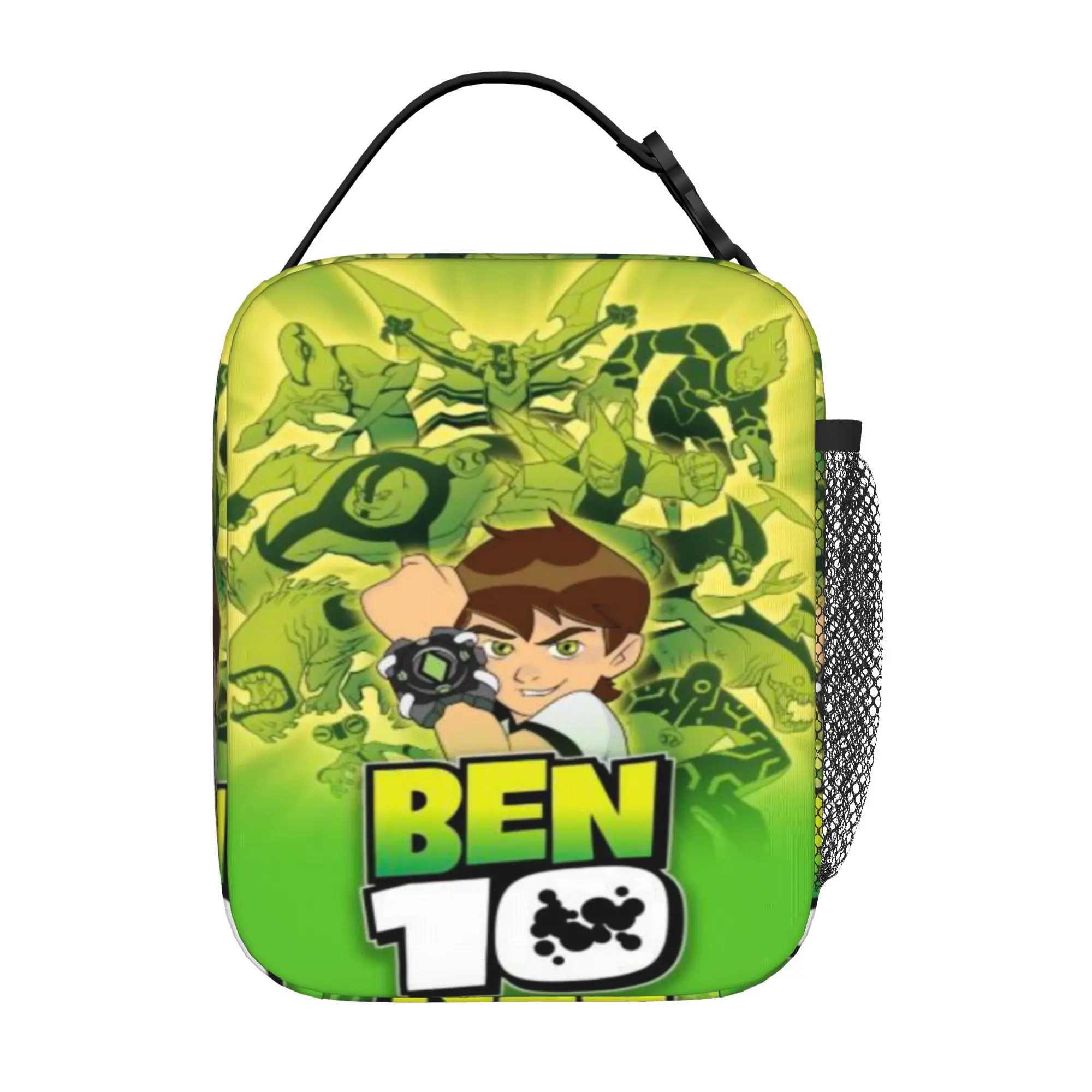 Back to school season Ben 10 Lunch Bag Classic Ben10 Logo Poster Vintage Casual Multi-Function Lightweight Lunch Bag