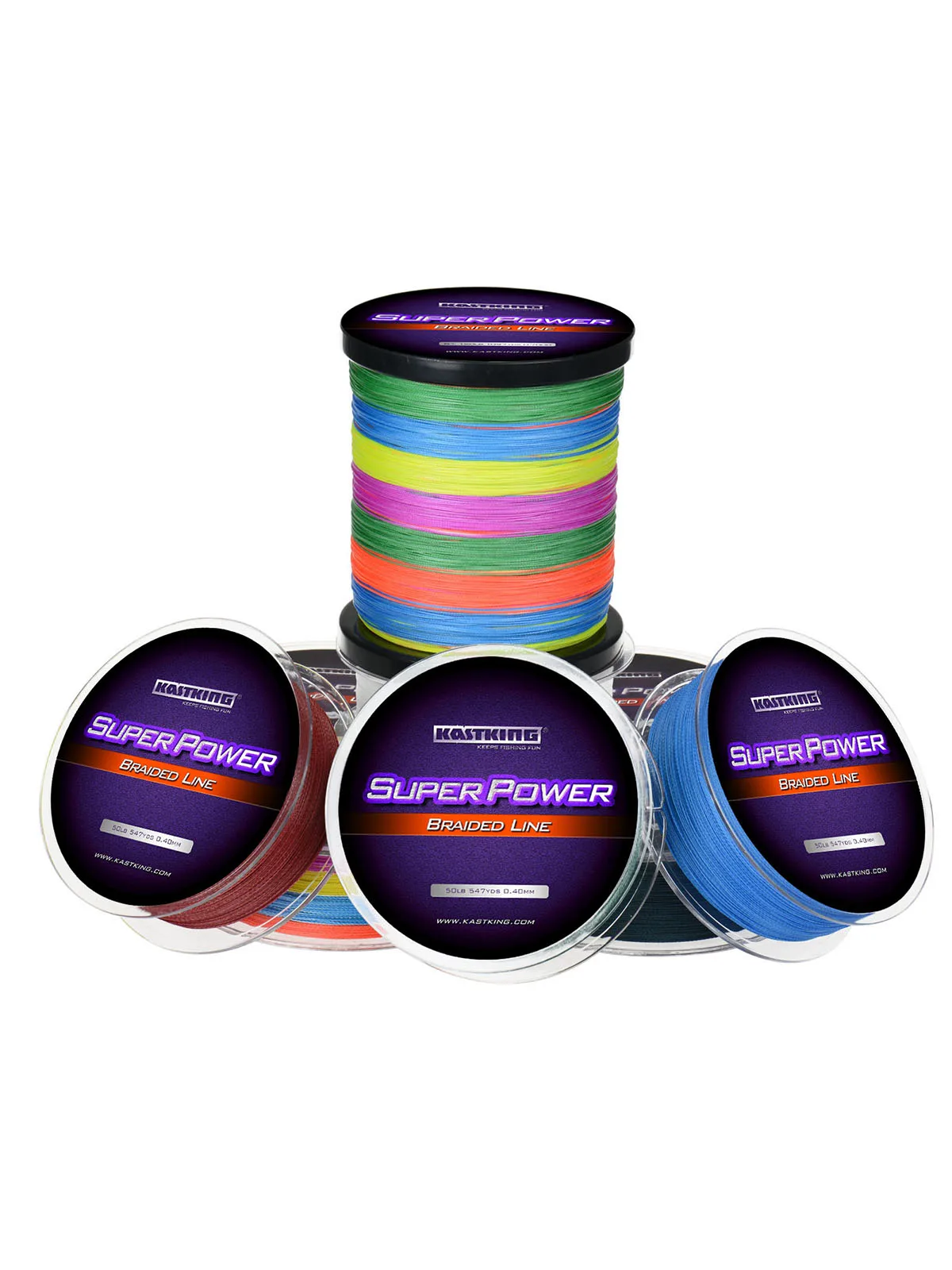 KastKing SuperPower Series 300 M 500 M 1000 M 4 Strand 10-50LB ถักสาย PE Multifilament สาย Braid Lake river ตกปลา