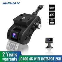 JIMIMAX 4G Dash Cam Front and Rear JC400-A WIFI Hotspot DVR Camera Live Stream GPS Tracking Vehicle APP Dual Auto Video Recorder