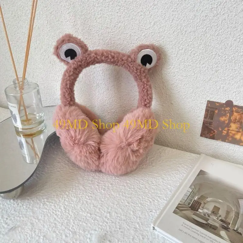 

49MD зимние наушники-лягушки, флисовые грелки для ушей, наушники с животными, повязка на голову для детей Bo