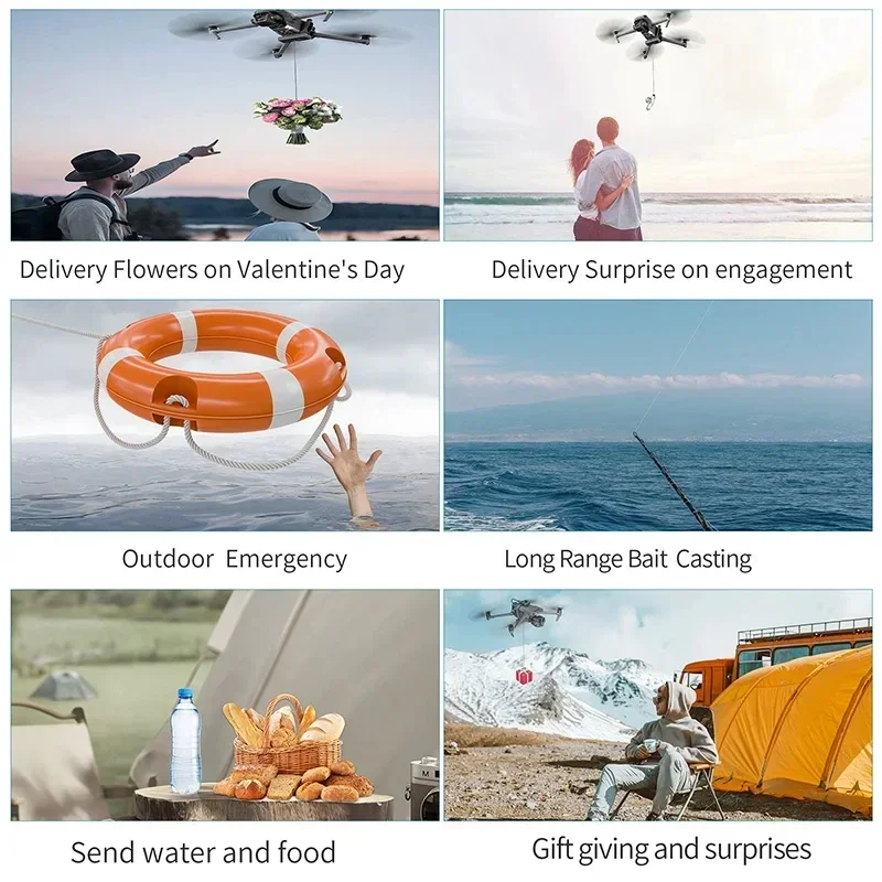 Airdrop System for DJI Mavic 3/Mavic 3 Pro/Mavic 3 Delivery Dropper Classic Load 400g Can Be Used with 4G Modules Drone Thrower