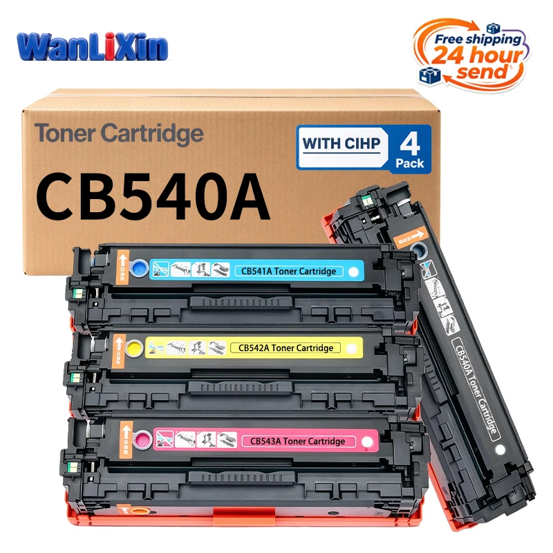 CB540A CB541A CB542A CB543A 125A Toner Cartridge For HP Color laserJet CP1213 CP1215 CP1217 CP1513n CP1515n CP1517ni CP1518ni