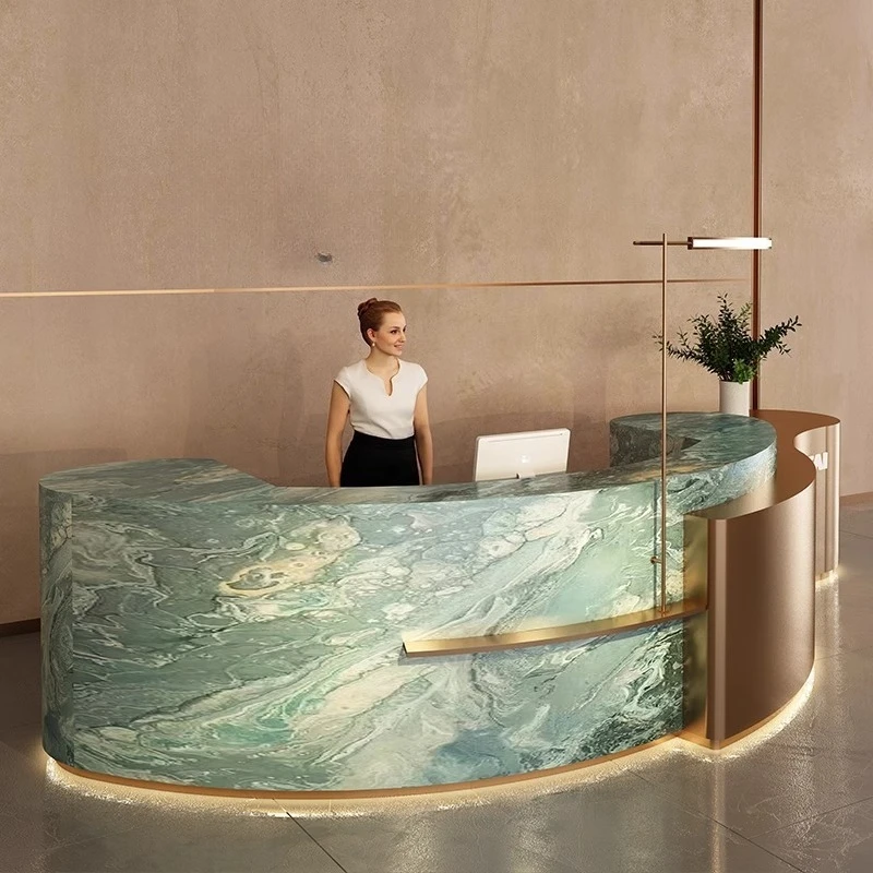 Hotel Minimalist Reception Desks Design Industrial Organizers Reception Desks