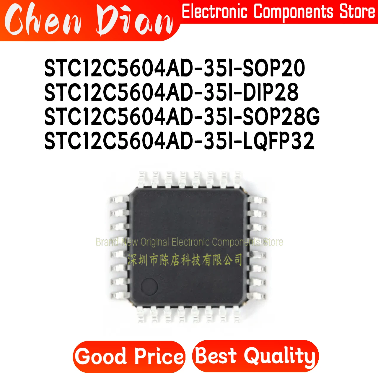 STC12C5604AD-35I 32 20 28 28G Producto original