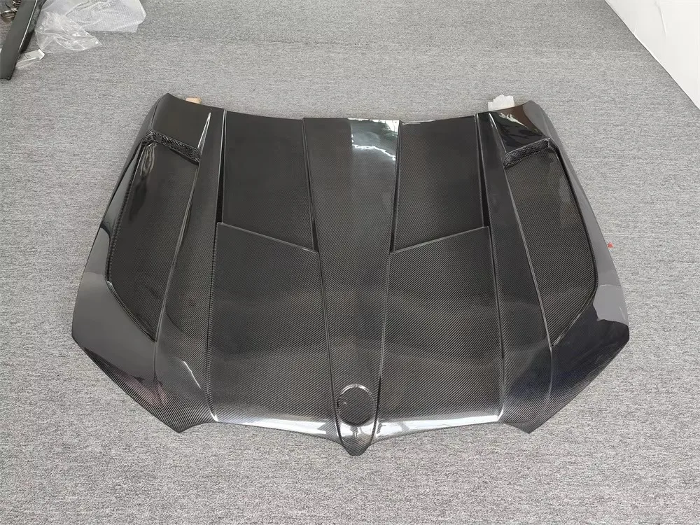 LD نمط ألياف الكربون الجافة محرك بونيه لسيارات BMW X5 X6 X5M X6M 2019 + نماذج G05 G06 F95 F96 استبدال جزء الجسم