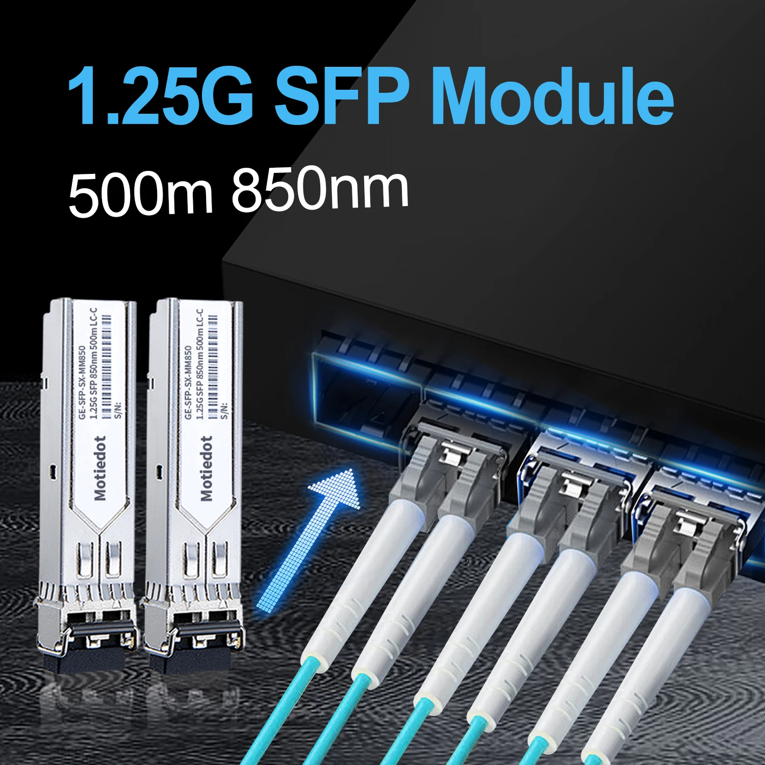 1.25Gb 500m SFP وحدة LC متعددة الأوضاع 850nm دوبلكس جيجابت الألياف البصرية SFP جهاز الإرسال والاستقبال ل Cisco Mikrotik Ubiquitity Netgear