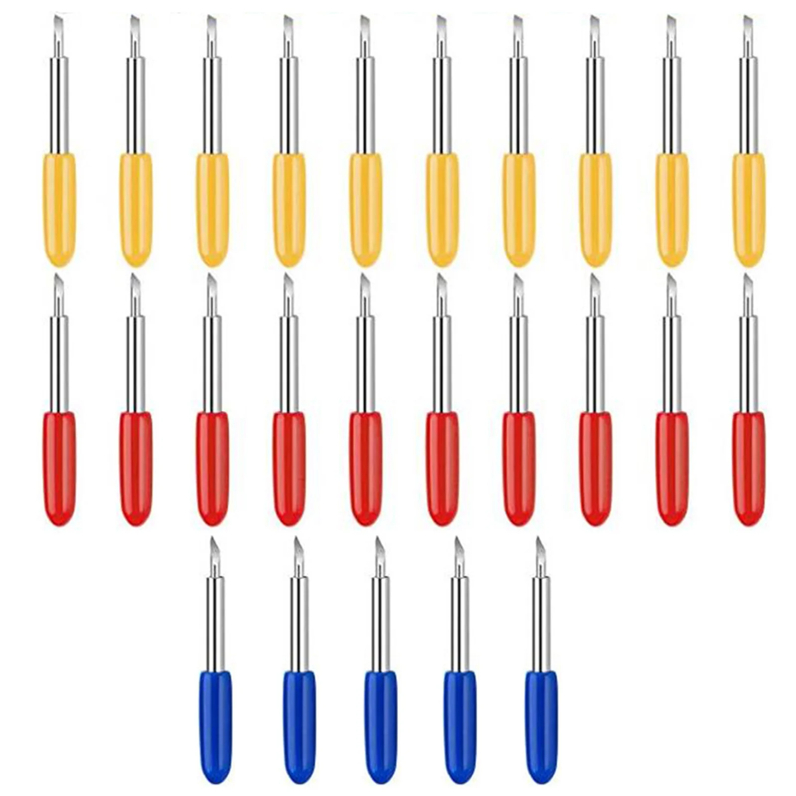 

25Pcs High Precision Engraving Knife Blades Tungsten Steel Cutter Accessories 30 45 60 Degree for Lettering Cutting