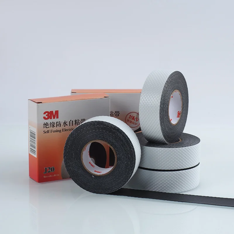3M J20 Insulation Tape Rubber Cable Protection Waterproof Self-Adhesive Tape Moisture-Resistant Sealing Double-Sided Electrical