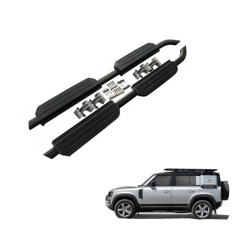 4 Doors Running Board Side Step Fits for Land Rover Defender 2020 2021 Car Pedal Side Bar Other Exterior Accessories