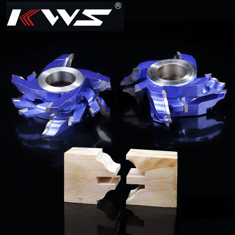 KWS Custom Wood Door Plank Profile Cutter for Vertical Milling Machine Spindle Moulder Shaper Cutter Head Woodworking Machinery