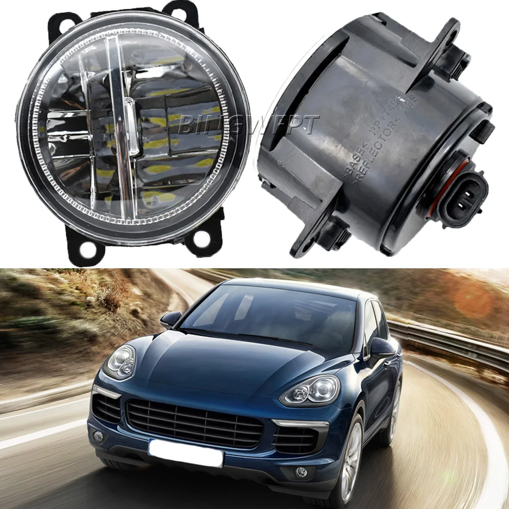 

Good quality For Porsche Cayenne 2011-2015 LED Fog Light For Porsche Cayenne 955 2002-2010 Foglights Headlight Lamp Driving Lamp