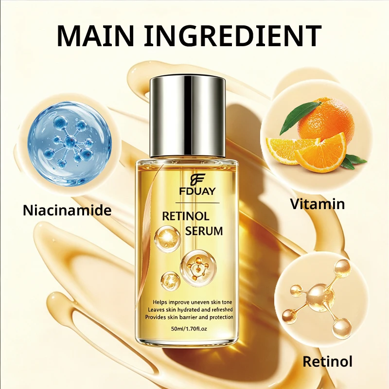 Retinol Facial Serum for Vibrant Skin Tone Hydrating Facial Oil for Deep Moisture And Skin Tone Evening Skincare Routine