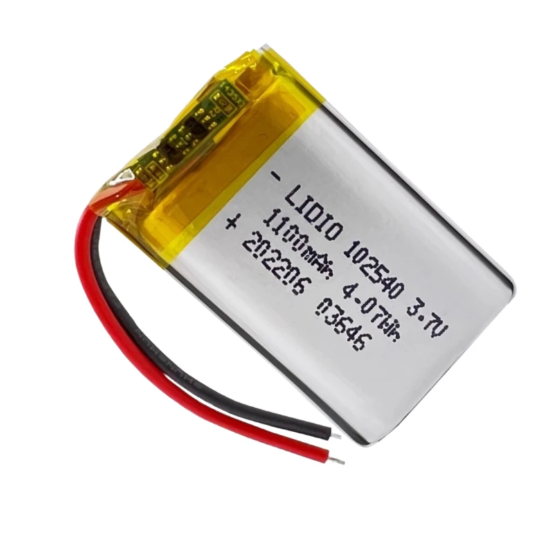 102540 3.7V 1100mAh battery for Gps Locator Mp3 Mp4 Medical Beauty Equipment Rechargeable Cell High Quality