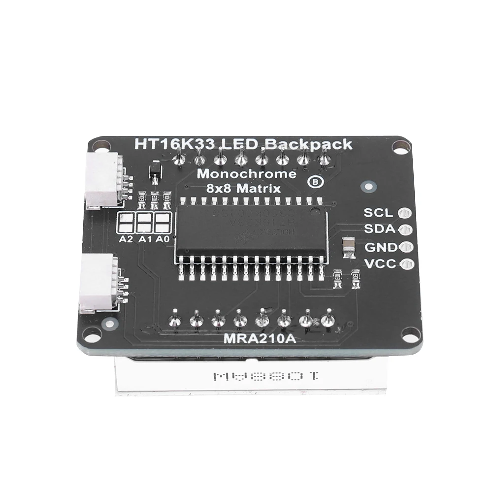 HT16K33 8x8 LED Dot Matrix DIY Kit I2C Interface Microcontroller Module 5V MCU LED Display Control Module for Arduino