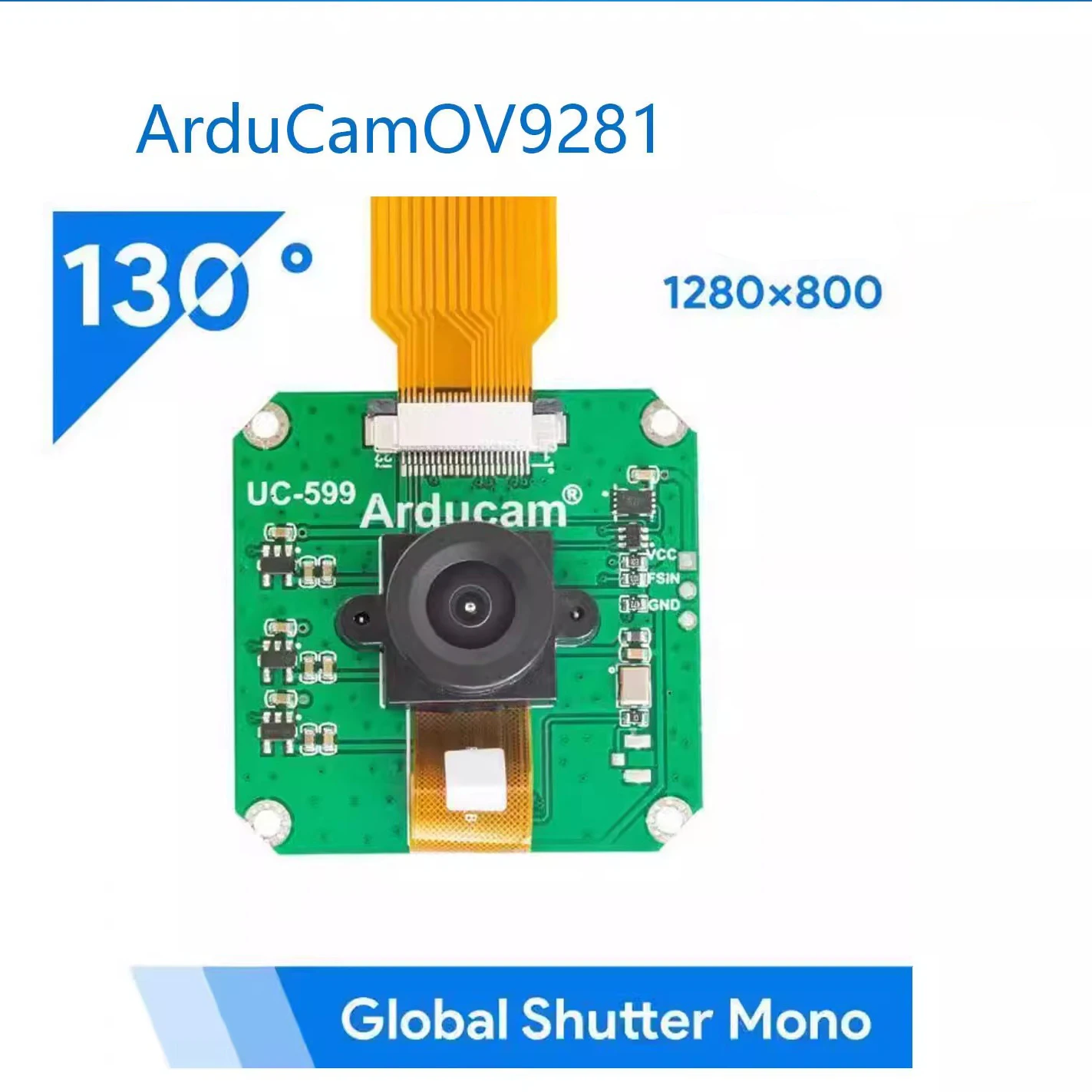 ArduCam Raspberry Pi OV9281 Black and White Camera 1MP Wide Angle 130 Degree Read QR Code