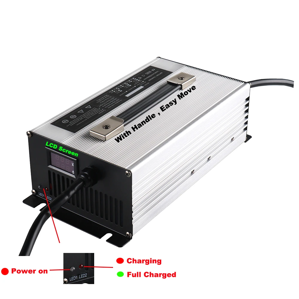 24V 24 Volt 40A 8S Lifepo4 Fast Charger 29.2V 100AH 200AH 300AH Iron Phosphate Forklift RV Battery Smart Charger SB120