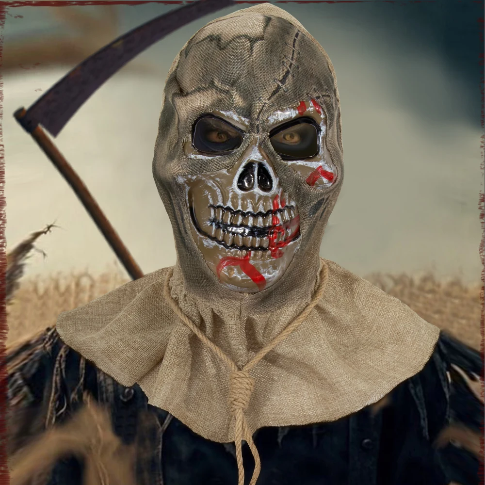 

Roleparty Halloween Scarecrow Mask Blood Mask Holiday Party Dress up Props