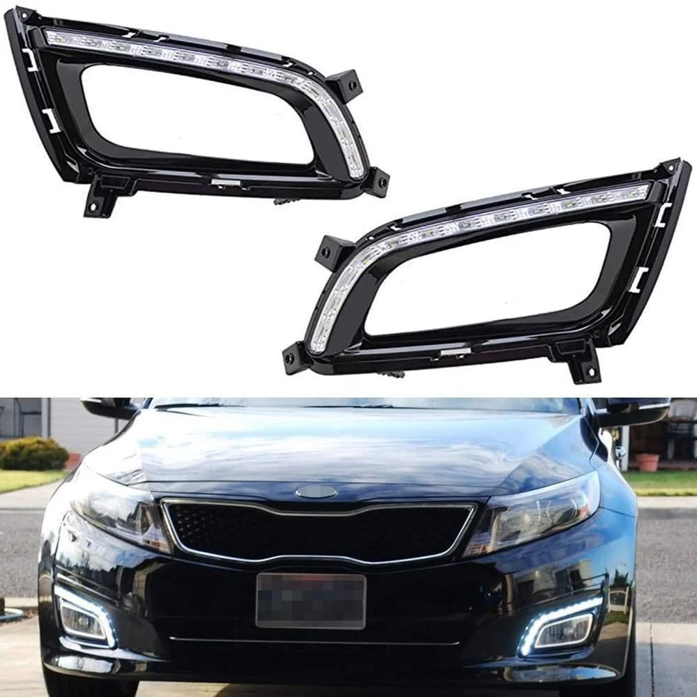 Car LED Daytime Running Light DRL Driving Fog Lamp for KIA Optima K5 2014 2015