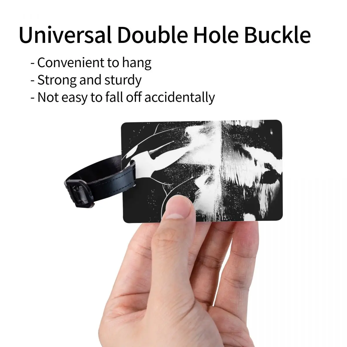 Orca المائية البحر المحيط القاتل الحوت علامات الأمتعة حقيبة الملحقات السفر الأمتعة الصعود علامة التسمية حامل معرف اسم العنوان #5