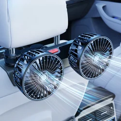 Hipacool-ventilador USB para reposacabezas de asiento trasero de coche, ventilador de refrigeración de aire de 3 velocidades, para furgoneta, camión, Kipas, Kereta, hogar