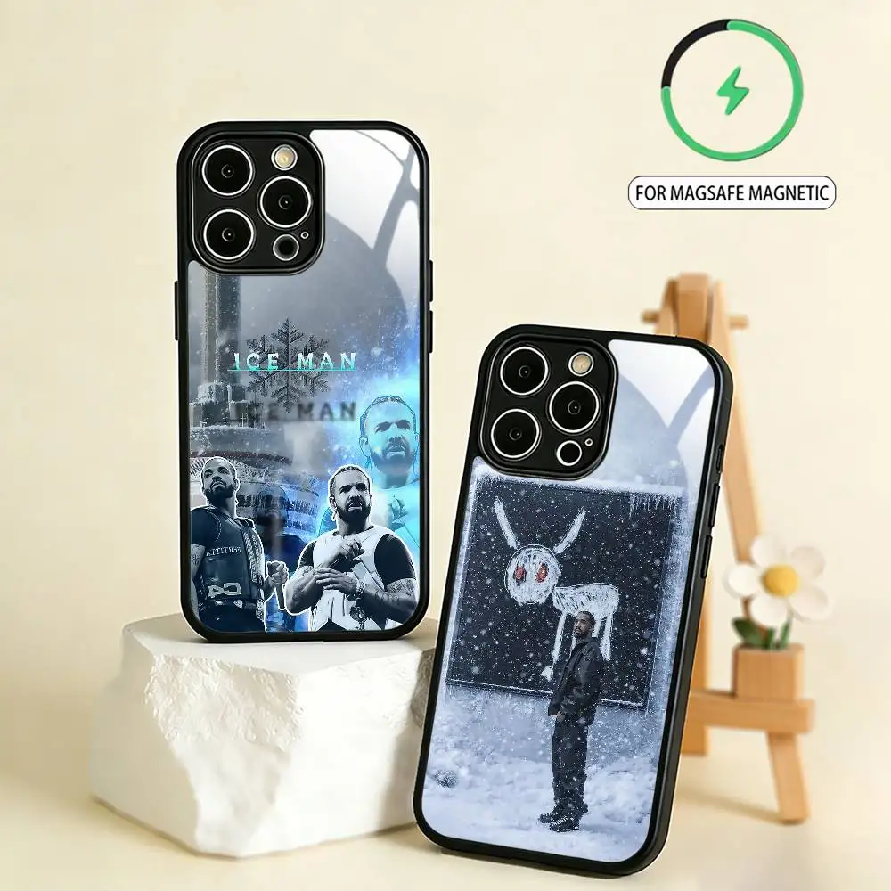 

D-Drake ICEMAN Phone Case For iPhone17,16,15,14,13,12,11 Plus,Pro Max Magnetic For Magsafe Wireless Charging