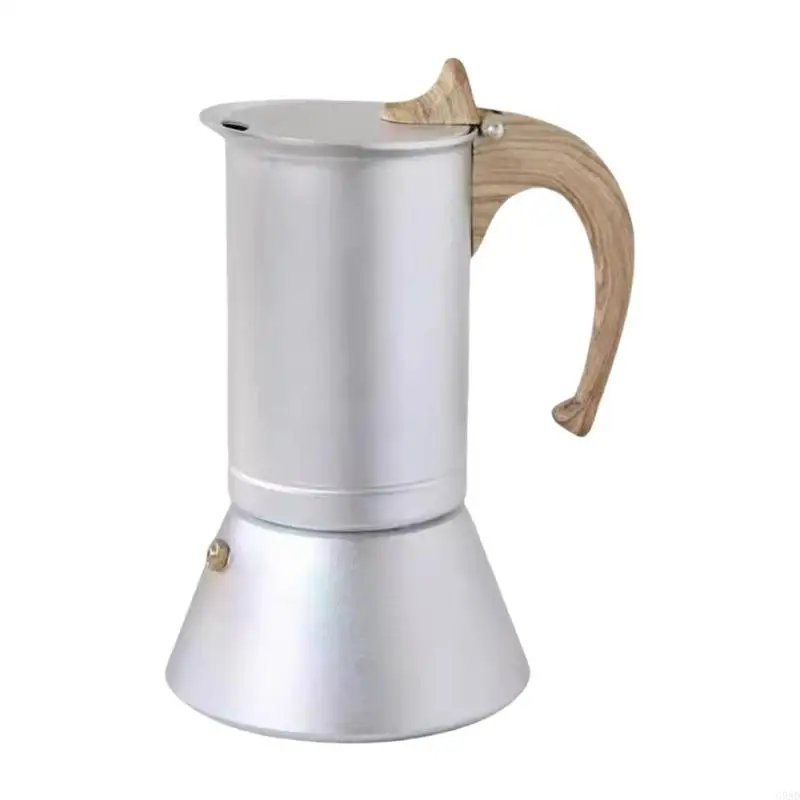 

Coffee Pot with 3 Cup Capacity Aluminum Alloy Base Heat Resistant Espresso Maker C5AD