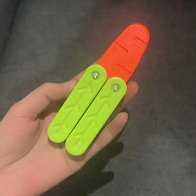 Carrot Sensory Toy Carrot Butterfly Cutter Toy Heat-Resistant Kid's Hand Gripper Toy For School Home Travel Ca And Anywhere Else