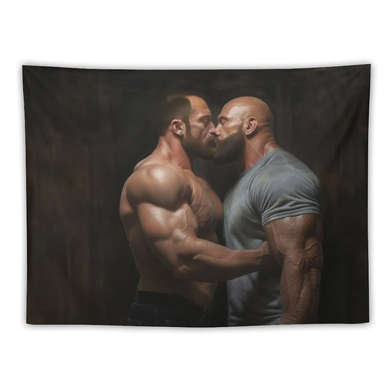 Muscle Bear Oil Painting Tapestry Room Decor Korean Style House Decorations Decorative Wall Mural Home Decorations Tapestry