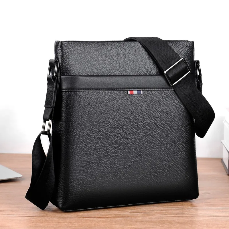 

Genuine Leather Men's Business Shoulder Crossbody Bag Large Capacity cowhide Messenger Bags Sling Bag сумка sacoches hommes