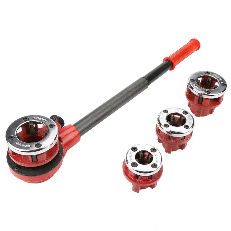 Portable Manual Ratchet Pipe Threading Machine Kit 6 Size Dies 0.5\" to 2\" Industrial Grade Customized OEM Support