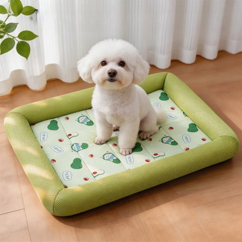 

Summer Cooling Pet Bed for Dogs Cats Breathable Mesh Washable Dog Bed SofaMat Waterproof Oxford Cloth Puppy Cushion Pet Supplies