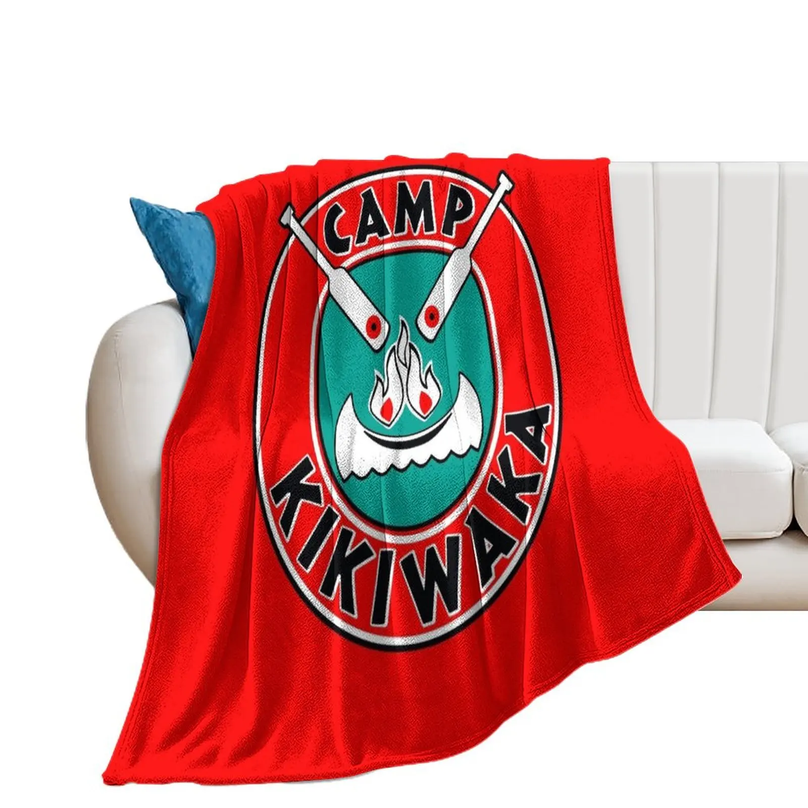 Camp Kikiwaka - Bunk'd - red background Throw Blanket Decorative Sofa Thin Blankets