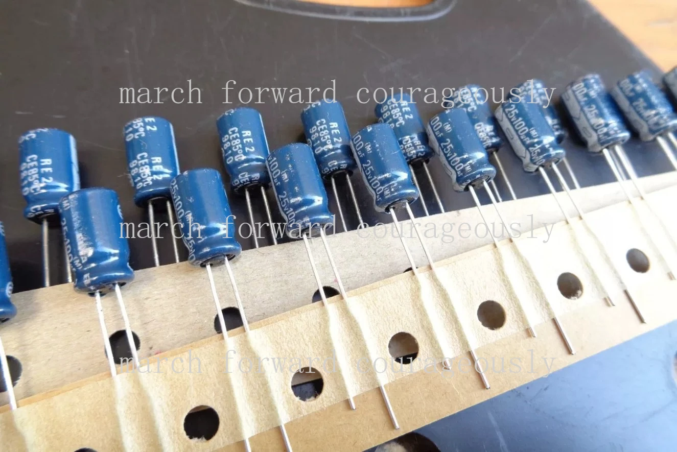 

100pcs for ELNA RE2 Audio Capacitor 100μF 25V 6X11
