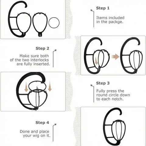 10 best sales विग हैंगर - №1