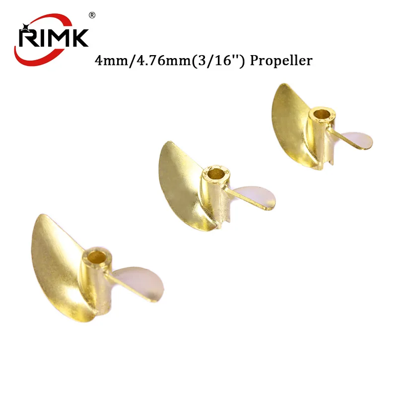 TFL RC Boat 4mm/4.76mm(3/16'') OD36/37/38/40/42/45mm Propeller Positive / Reverse Screw 2 Blades Copper Propellers Left/Right Pr