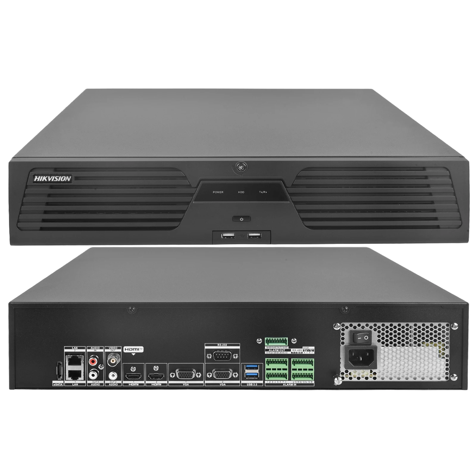 Hikvision 8K NVR 2U 8-SATA 2-HDMI 2-VGA 32-CH DS-9632NI-M8 64-CH DS-9664NI-M8 Supports RAID Network Video Recorder