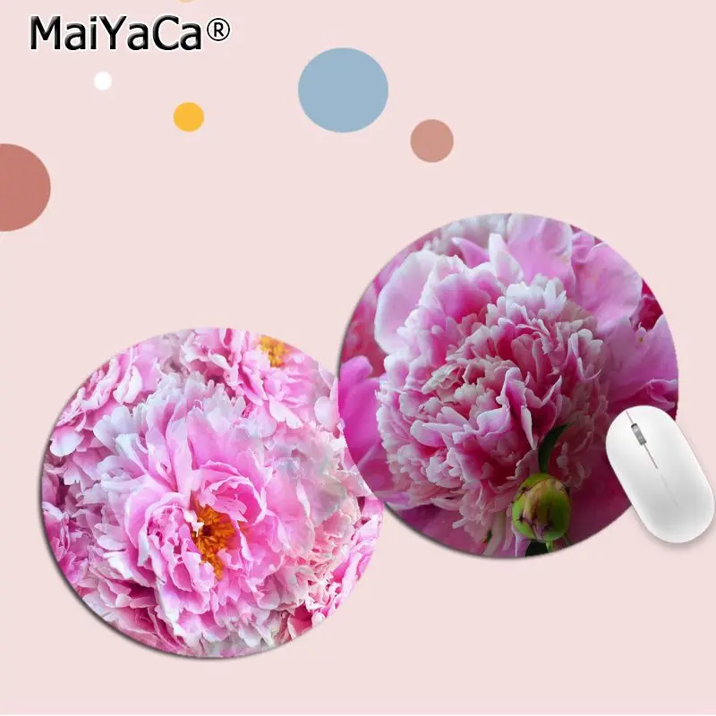 

Elegant Pink Purple Peony On the Vase Mousepad Rubber Small Speed Version Game Computer Keyboard Laptop Mouse Writing Desk Mats