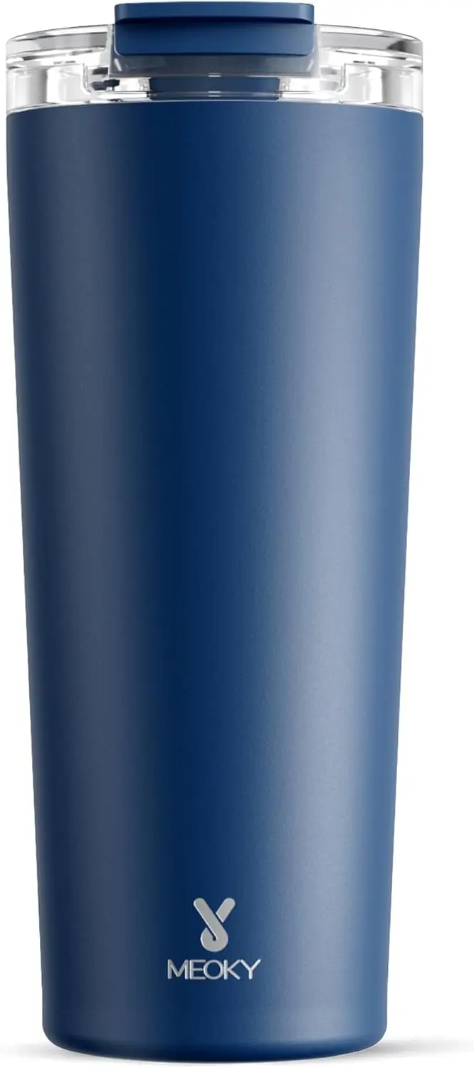 

24 oz Insulated Travel Coffee Mug, Leak-Proof, Hot 8h/Cold 24h, Car Cup Holder Fit