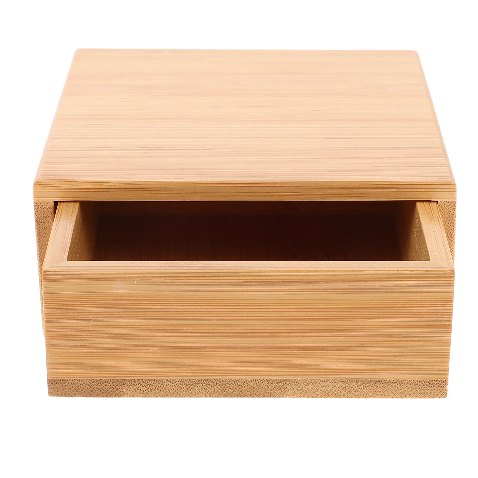 Wooden Jewelry Box Bamboo Aesthetic Keepsake Box for Necklaces Rings Bracelets Small Treasures Travel Organizer Vintage