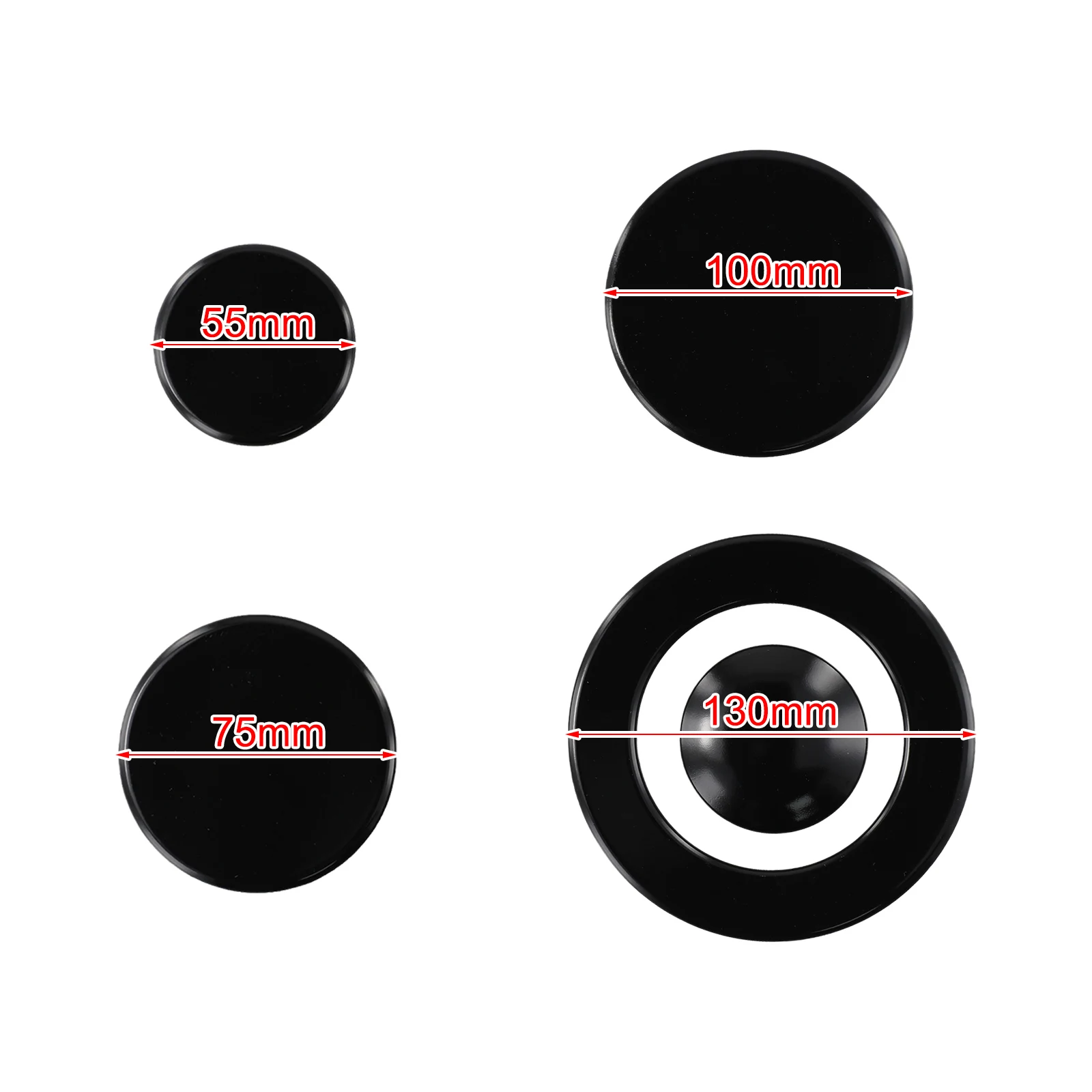 100mm 3.93in Oven Burner Cover Efficient Combustion Burner Cap Reliable Functionality Resistant To Deformation