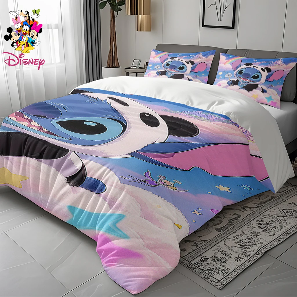 2/3 قطعة ديزني غرزة حاف مجموعة غطاء دون حشو الباندا الزي الكرتون طقم سرير غرف نوم/غرف الضيوف/المهاجع