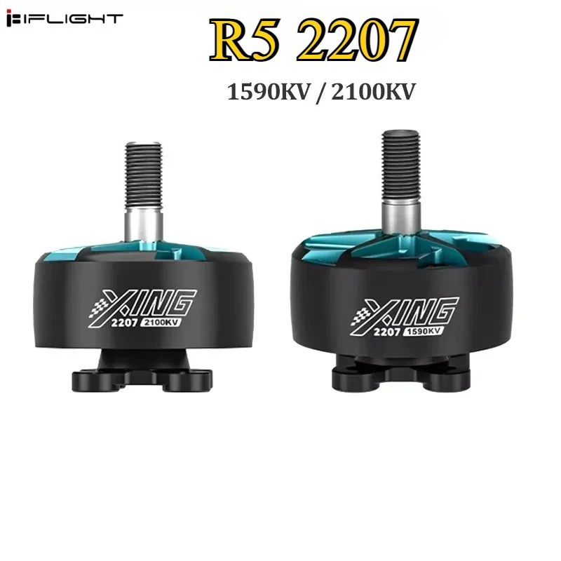 iFlight R5 2207 Brushless Motor 1590KV/2100KV 6S 16×16mm 5mm Shaft 12N14P for Mach R5 RC FPV Racing Freestyle