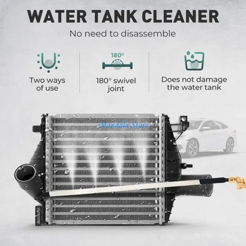 عصا الرادياتير U2JC، 4 منافذ، 5 أوضاع هواء قابلة للتعديل لإزالة الأوساخ العنيدة